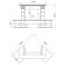 Каминная облицовка Madeira Darina Comfort 700,угловая (Дарина Комфорт топка 700-й серии)