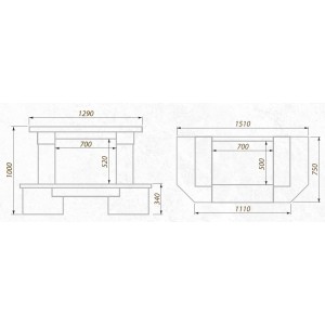 Каминная облицовка Stimlex Damask Emperador EWF