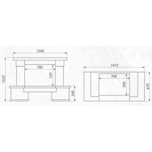 Каминная облицовка Stimlex Rain Emperador EWF