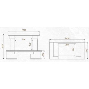 Каминная облицовка Stimlex Sirius Cream CPF