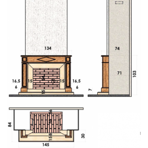 Каминная облицовка Chazelles Epernay