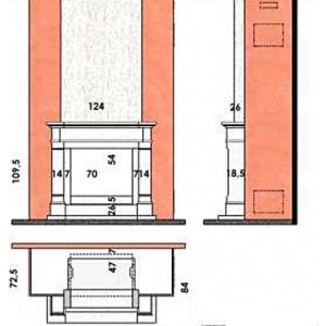 Каминная облицовка Chazelles Rambouillet