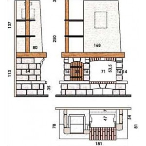 Каминная облицовка Chazelles Roquebrune