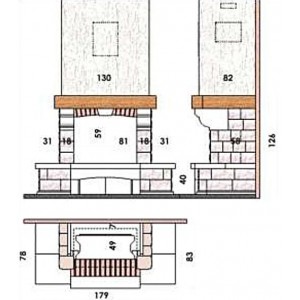 Каминная облицовка Chazelles Queroy