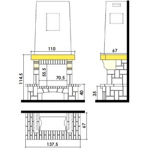 Каминная облицовка Chazelles CS 21