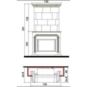 Каминная облицовка Chazelles Menardiere