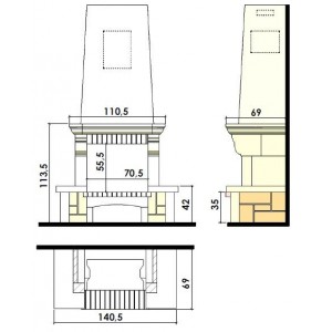 Каминная облицовка Chazelles CS 20