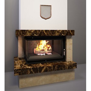 Каминная облицовка FireBird Ладога Oliwia/L/BS (угловое стекло слева)