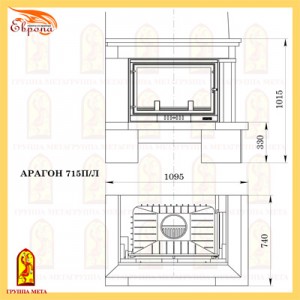 Каминная облицовка Мета Арагон 715П/Л
