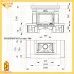 Каминная облицовка Мета Ноктюрн (Рустик) 800