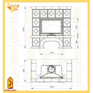 Каминная облицовка Мета Ритм 700