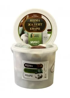 МИКС Премиум: кварц отборный+яшма+жадеит шлиф., 15 кг