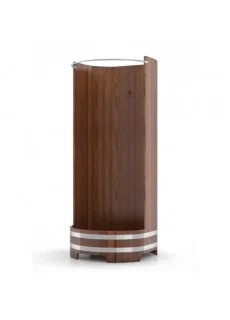 Душевая кабина BentWood с держателем для шторки из лиственницы мореной