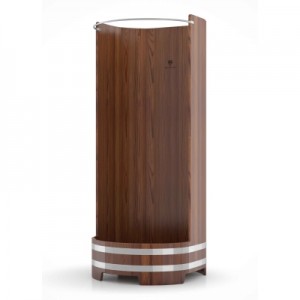 Душевая кабина BentWood с держателем для шторки из лиственницы мореной
