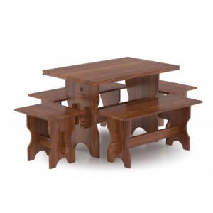 Комплект мебели Bentwood на 6 чел. из лиственницы мореной