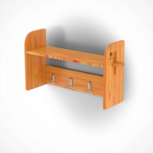 Вешалка для бани Bentwood 0,86х0,23х0,45 из лиственницы натуральной