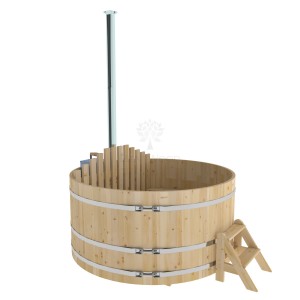 Фурако Bentwood круглая, d=2.10x1.0 м из кедра с внутренней печкой