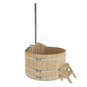 Фурако Bentwood круглая, d=1.80x1.0 м из кедра с внутренней печкой