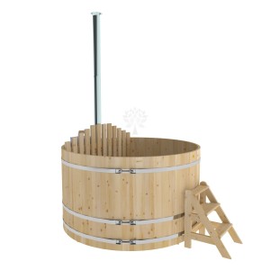 Фурако Bentwood круглая, d=2.10x1.2 м из кедра с внутренней печкой