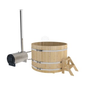 Фурако Bentwood круглая, d=1.50x1.0 м из кедра с наружной печкой