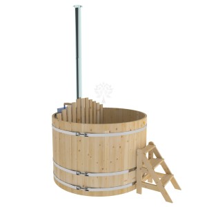 Фурако Bentwood круглая, d=1.80x1.2 м из кедра с внутренней печкой