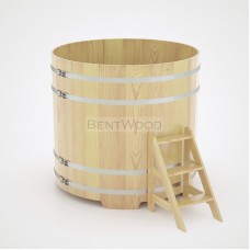Купель для бани Bentwood круглая, d=1.50x1.4 м из кедра
