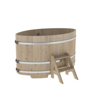 Купель для бани Bentwood овальная, 1,02х1,68х1,0 из кедра