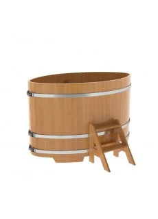 Купель для бани Bentwood овальная, 1,02х1,68х1,1 м из лиственницы натуральной премиум