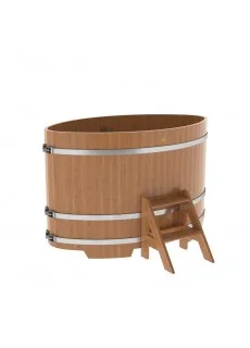 Купель для бани Bentwood овальная, 1,02х1,68х1,1 м из дуба натурального