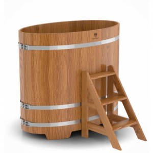Купель для бани Bentwood овальная, 0,80х1,42х1.2 м из дуба натурального