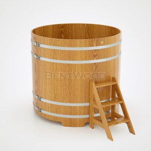 Купель для бани Bentwood круглая, d=1.50x1.4 м из дуба натурального