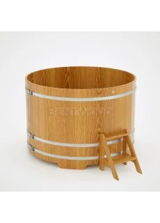 Купель для бани Bentwood круглая, d=1.80x1.2 м из дуба натурального