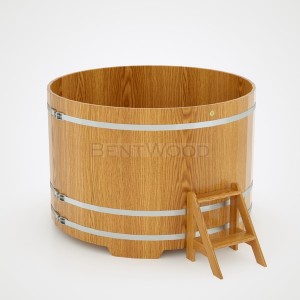 Купель для бани Bentwood круглая, d=1.80x1.2 м из дуба натурального