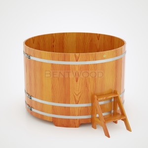 Купель для бани Bentwood круглая, d=1.80x1.2 м из лиственницы натуральной