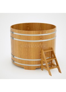 Купель для бани Bentwood круглая, d=1.80x1.4 м из дуба натурального