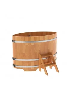 Купель для бани Bentwood овальная, 1,02х1,68х1,1 м из сращенных ламелей лиственницы натуральной