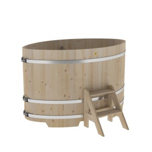 Купель для бани Bentwood овальная, 1,08х1,75х1,1 из кедра