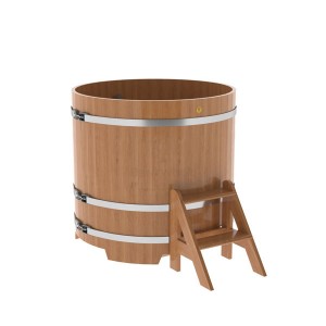 Купель для бани Bentwood круглая, d=1.17x1.1 м из дуба натурального
