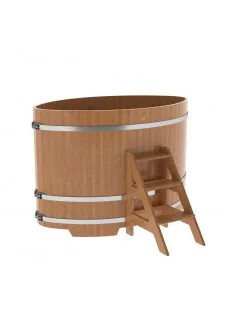 Купель для бани Bentwood овальная, 1,08х1,75х1,2 м из дуба натурального
