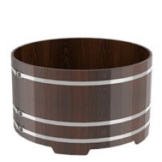 Купель для бани Bentwood круглая, d=2.0x1.0 м из дуба мореного