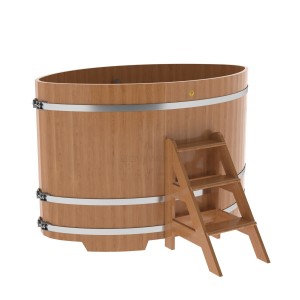 Купель для бани Bentwood овальная, 1,12х1,83х1,2 м из дуба натурального