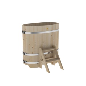 Купель для бани Bentwood овальная, 0,59х1,06х1,1 из кедра