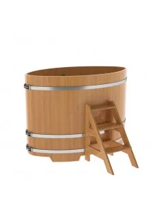 Купель для бани Bentwood овальная, 1,02х1,68х1,2 м из лиственницы натуральной премиум