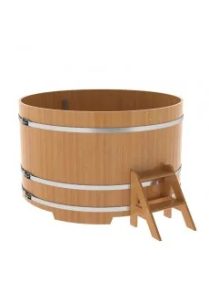 Купель для бани Bentwood круглая, d=1.80x1.1 м из лиственницы натуральной премиум