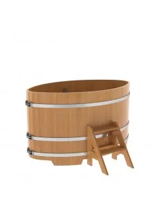 Купель для бани Bentwood овальная, 1,02х1,68х1,0 м из лиственницы натуральной премиум