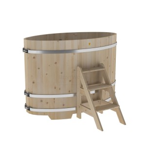Купель для бани Bentwood овальная, 0,95х1,60х1,2 из кедра