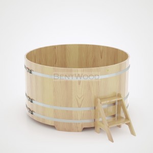 Купель для бани Bentwood круглая, d=2.0x1.0 м из кедра