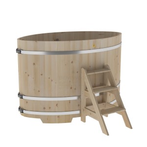 Купель для бани Bentwood овальная, 1,12х1,83х1,2 из кедра