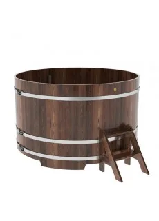 Купель для бани Bentwood круглая, d=1.80x1.1 м из лиственницы мореной премиум