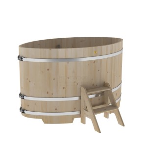 Купель для бани Bentwood овальная, 1,12х1,83х1,1 из кедра